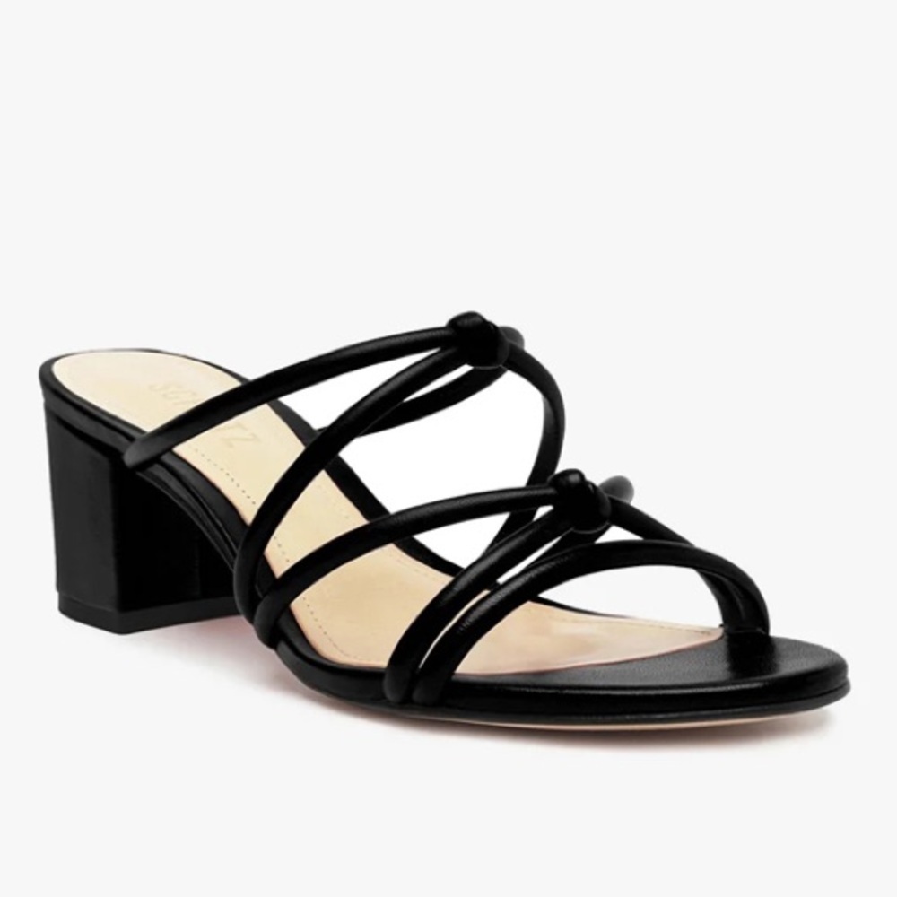 Schutz Princey Sandal Black Size 10B Strappy Summer Spring Block Heel Spring NWT